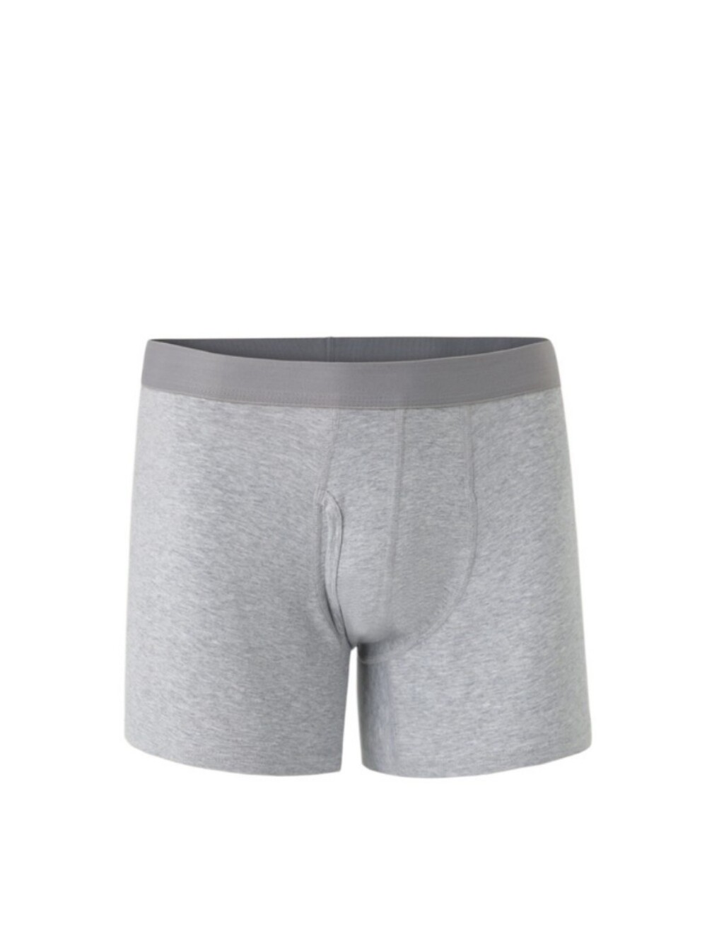 Pact Mens Heather Gray Organic Cotton Boxer Briefs